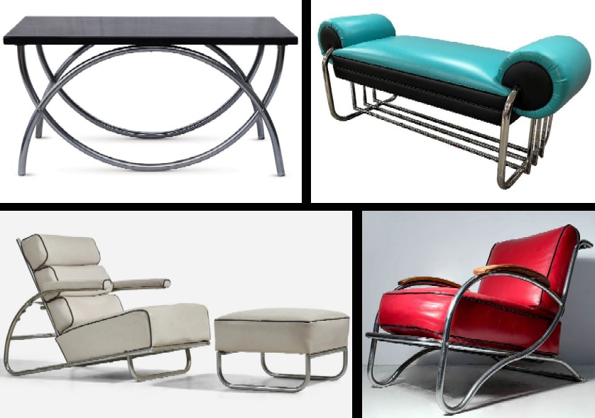 American Art Deco Chrome Furniture